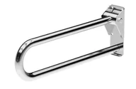 Akcesoria dla osób starszych i niepełnosprawnych - Sanela Poręcze - Uchwyt o długości 60 cm, składany, błyszcząca stal nierdzewna SLZM 15 - miniaturka - grafika 1