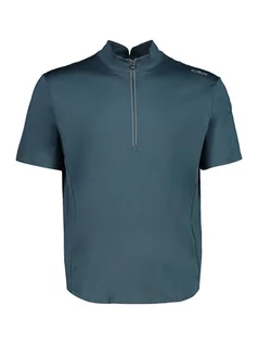 Koszulki sportowe męskie - CMP Koszulka kolarska w kolorze niebieskoszarym - grafika 1
