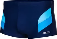 Kąpielówki męskie - Aqua-Speed Spodenki pływackie ARON granatowo-niebieskie M-5XL Aqua Speed Rozmiar 4XL - miniaturka - grafika 1