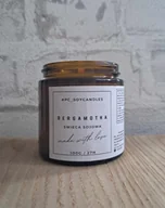 Świece - Świeca Sojowa Zapachowa Bergamotka 120ml 27h Drewniany knot - miniaturka - grafika 1