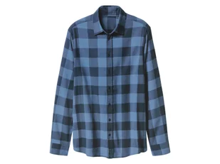 esmara Men Koszula flanelowa męska z bawełny (Kratka/navy/niebieski, XL (43/44)) - Koszule męskie esmara Men Koszula flanelowa męska z bawełny (Kratka/navy/niebieski, XL (43/44)) - Koszule męskie - miniaturka - grafika 1