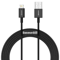 Kable USB - Baseus Superior kabel USB - Lightning 2,4 A 2 m czarny CALYS-C01 - miniaturka - grafika 1