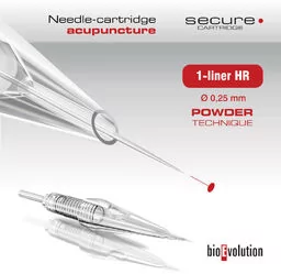 Moduł/kartridż do makijażu permanentnego (metody pudrowej) 1-liner 0.25 HR Powder Technique SECURE - Pozostałe akcesoria kosmetyczne - miniaturka - grafika 1