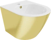 Bidety - Mexen Lena bidet wiszący, biały/złoty - 35224806 - miniaturka - grafika 1