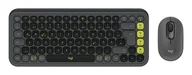 Zestawy myszka + klawiatura - Logitech POP Icon Combo klawiatura Dołączona myszka Uniwersalne Bluetooth QWERTZ Niemiecki Grafitowy, Zielony - miniaturka - grafika 1