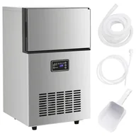 Wózki na żywność - Kostkarka do lodu, 420 W, srebrna, 45 kg/24 h - miniaturka - grafika 1