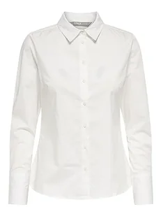 ONLY Damska bluzka Onlfrida L/S Noos Ptm, biały, S - Bluzki damskie - miniaturka - grafika 1