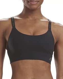 adidas Damski aktywny biustonosz sportowy Micro Flex bez szwu wyściełany, Czarny/kucie żelazo, S - Biustonosze - miniaturka - grafika 1
