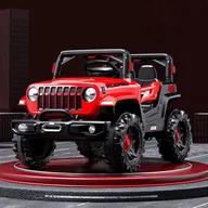 Pojazdy elektryczne dla dzieci - Mamido Auto Na Akumulator Terrain 4X4 Czerwony - miniaturka - grafika 1