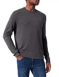 Only & Sons Sweter męski z dzianiny, Ciemnoszary melanż, XL - Swetry męskie - miniaturka - grafika 1
