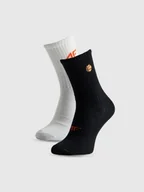 Skarpetki dla dzieci - 4F Skarpetki casual długie (2-pack) chłopięce - multikolor 38-40 - miniaturka - grafika 1