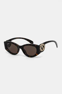 Gucci okulary przeciwsłoneczne damskie kolor brązowy GG1691S - Okulary przeciwsłoneczne - miniaturka - grafika 1