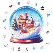 Puzzle - Puzzle drewniane - Christmas - Kula Śnieżna - 200 el. - miniaturka - grafika 1