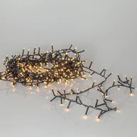 Oświetlenie świąteczne - Lampki choinkowe LED bardzo gęste 800 diod 16m Sterownik i Timer Białe Ciepłe 1900k FLASHY - miniaturka - grafika 1