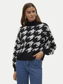 Swetry damskie - Vero Moda Golf Mira 10311089 Czarny Regular Fit - miniaturka - grafika 1