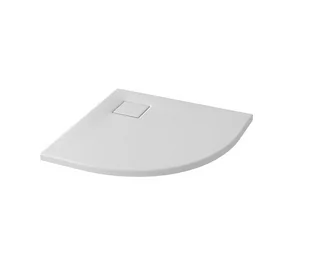 Cersanit Tako Slim Brodzik półokrągły 80x80 cm + syfon biały mat S932-155 - Brodziki prysznicowe - miniaturka - grafika 1