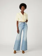 Bluzki damskie - Wrangler Bluzka w kolorze żółtym - miniaturka - grafika 1