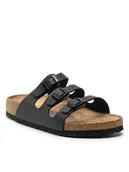 Klapki i japonki damskie - Birkenstock Klapki Florida 53013 Czarny - miniaturka - grafika 1