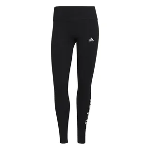 Legginsy damskie adidas ESSENTIALS HIGH-WAISTED LOGO czarne GL0633-M - Legginsy Legginsy damskie adidas ESSENTIALS HIGH-WAISTED LOGO czarne GL0633-M - Legginsy - miniaturka - grafika 1