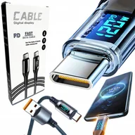 Kable - Kabel Szybko ��aduj��cy USB-C Wy��wietlacz LED PD 100W Fast Charge 1,2m - miniaturka - grafika 1