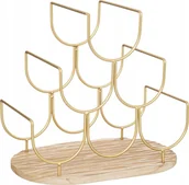 Stojaki na wino - Atmosphera Stojak na wino metalowy Rivi, na 6 butelek - miniaturka - grafika 1