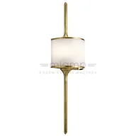 Lampy ścienne - Elstead Lighting Kichler Kinkiet LAMPA ścienna KL/MONA/L NBR KICHLER łazienkowa OPRAWA LED 7W IP44 mosiądz biała KL/MONA/L NBR - miniaturka - grafika 1