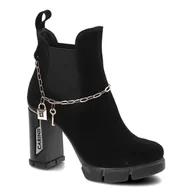 Botki damskie - Carinii, Botki, B8482_-H20-000-000-E36 Czarny, rozmiar 39 - miniaturka - grafika 1