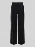 Spodnie damskie - Spodnie z szeroką nogawką i elastycznym pasem model ‘BERLIN’ - miniaturka - grafika 1
