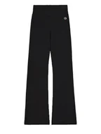Spodnie sportowe damskie - Champion Spodnie materiałowe 117559 Czarny Regular Fit - miniaturka - grafika 1