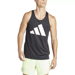 Koszulki sportowe męskie - adidas Męska koszulka bez rękawów Run It, S czarna - grafika 1