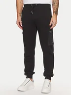 Spodnie sportowe męskie - KARL LAGERFELD Spodnie dresowe 705071 551900 Czarny Regular Fit - miniaturka - grafika 1
