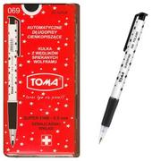 Długopisy - TOMA Długopis Superfine 0,5mm czarny 201428 - miniaturka - grafika 1