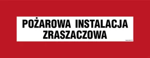 BC122 POŻAROWA INSTALACJA ZRASZACZOWA, FS - FOLIA SAMOPRZYLEPNA FOTOLUMINESCENCYJNA; (360X140MM) - Systemy ekspozycyjne i znaki informacyjne - miniaturka - grafika 1