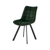 Krzesła - Krzesło Ciemny Zielony Mikaela w Stylu K-332 i-meble.eu - miniaturka - grafika 1