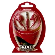 Słuchawki - Maxell Color Buds czerwone - miniaturka - grafika 1
