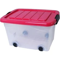 Pudła i pojemniki do przechowywania - Pojemnik na kółkach 20 l fuksja - miniaturka - grafika 1