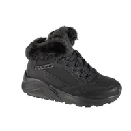 Botki damskie - Skechers Uno Lite Comfurt Collar Botki, czarne, 6 UK Child, Czarny, 6 UK Child - miniaturka - grafika 1