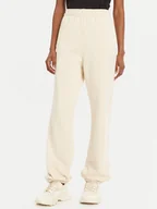 Spodnie sportowe damskie - PINKO Spodnie dresowe Pazzo 105508 A2RB Beżowy Regular Fit - miniaturka - grafika 1