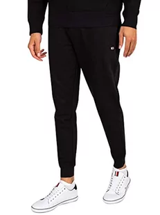Tommy Jeans męskie spodnie dresowe z polaru, czarne, Czarny, XL - Spodenki męskie - miniaturka - grafika 1
