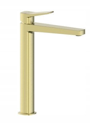 4522-712-31 / KFA / MALAGA / BATERIA UMYWALKOWA NABLATOWA ZE SPUSTEM CLICK CLACK, PVD BRUSHED LIGHT GOLD /
