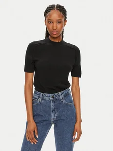 Calvin Klein Sweter K20K207206 Czarny Regular Fit - Swetry damskie - miniaturka - grafika 1