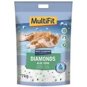 Żwirek dla kotów - MultiFit Diamonds Aloe Vera Żwirek silikatowy 15 l - miniaturka - grafika 1