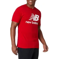 Koszulki sportowe męskie - Koszulka New Balance MT01575REP - czerwona - miniaturka - grafika 1
