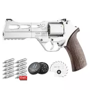 Wiatrówki pistolety - Zestaw - Wiatrówka - Rewolwer Chiappa Rhino 50DS CO2 Nickel 4,5mm - miniaturka - grafika 1