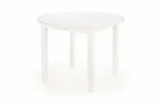 ST44M 102x102-142cm stół okrągły rozkładany biały - Ławy i stoliki kawowe - miniaturka - grafika 1