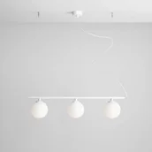 Lampy sufitowe - Aldex Lampa wisząca Beryl glass biała 1006E - miniaturka - grafika 1