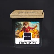 Świece - Świeca sojowa - Dzisys K*rwa Ja Pi*rdole - 250 ml - Życie w Cholerę, Odpalam Świecę - Zapach Tabak orientalny - Płomień bez cenzury - miniaturka - grafika 1