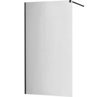 Ścianki i drzwi prysznicowe - Mexen Kioto ścianka prysznicowa 100 x 200 cm, lustro 8 mm, czarny - 800-100-101-70-50 - miniaturka - grafika 1