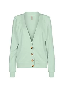 SOYACONCEPT Sweter damski kardigan, Frosty Green, L - Swetry damskie - miniaturka - grafika 1