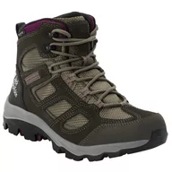 Buty trekkingowe damskie - Buty damskie Jack Wolfskin Vojo 3 Texapore Mid W 2022 Rozmiar butów (UE): 37,5 / Kolor: zielony/czerwony - miniaturka - grafika 1